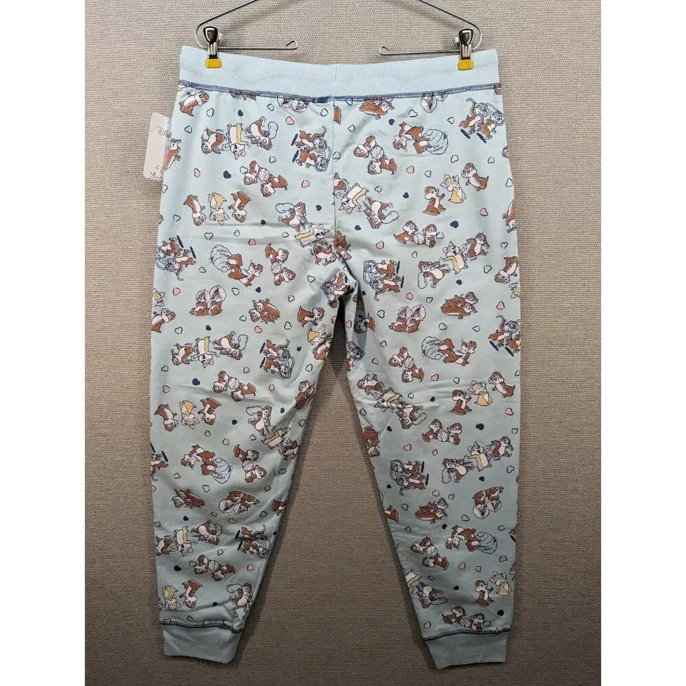 Disney Sleep Pants Size Large Chipmunks Jogger Sleepwear NWT -0324C159 - Picture 9 of 10